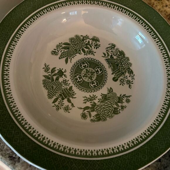 4 Beautiful Vintage Spode, Fitzhugh China 8" Salad Plates - Picture 5 of 9